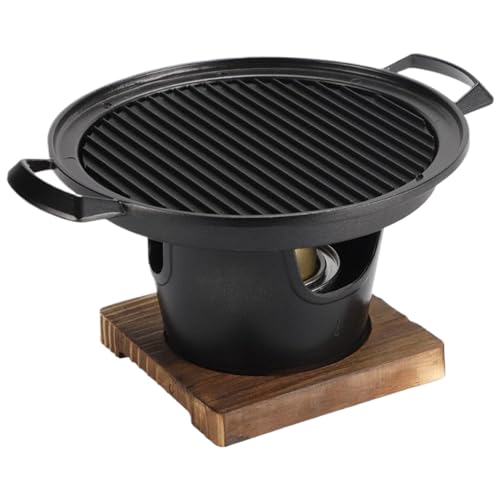 Parrilla de barbacoa coreana, parrilla de carbón sin techo sin palos palos, fácil de ensamblar barbacoa portátil para el hogar, los picnics, el campamento y las reuniones al aire libre carbón de