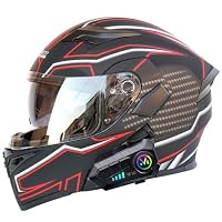 Amazon.co.jp: MOTOBOSS システムヘルメット ブルートゥース付きバイク