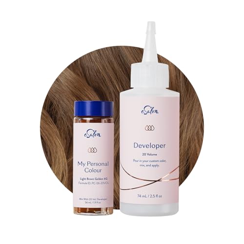 eSalon Permanent Hair Colour Set, 100% Grauabdeckung, Heimcolorationen, 0% Ammoniak, Multidimensionale Haarfarben, Professionelle Haarfarben
