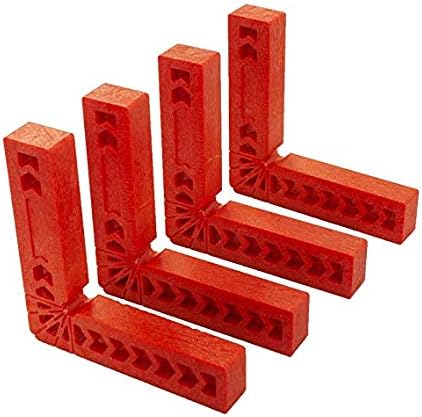 Gaosheng 4 Pcs Positioning Squares, Woodworking Tool, 90 Degree Corner Clamp, Carpentry Squares, Carpenter Tool for Picture Frames, Boxes, Cabinets or Drawers, L-Type Right Angle Ruler