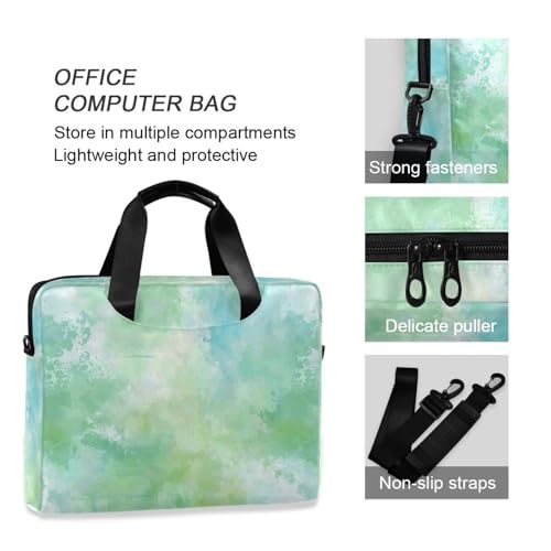 Bolso portatil para laptop 15.6 pulg acuarela verde claro miniatura 6