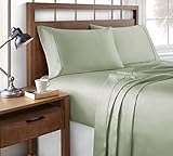 Brielle Home Brielle 100% Modal 400 Thread Count Sateen Sheet Set, Queen, Mint
