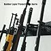 BeGuo Gun Rack for Wall,Gun Wall Mount Rilfe Rack,Heavy Duty Steel Indoor Gun Racks,Height-Adjustable Display Shotgun Rack 4 Slots