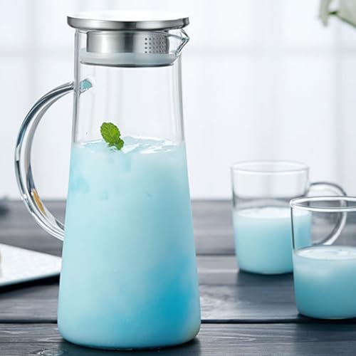 Botella de agua de vidrio resistente a altas temperaturas con asa ergonómica 7