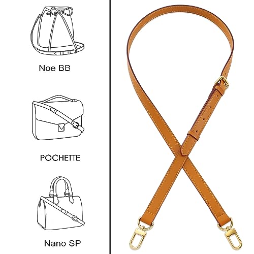 Image of Leather Purse Strap Replacement Crossbody Handbag Long Adjustable