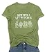 Gardening Shirts for Women Plant Lover T Shirt Cute Gardener Tshirt Garden Graphic Tees Gardening Gifts Tops Light Green