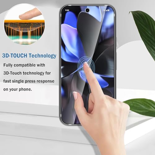 Image of SHILD -(Pack 2 Tempered Glass Screen Protector For Google Pixel 9 / 9Pro Cellphone|Hd Perfect -Fits Design For Pixel 9 / 9Pro Tempered Glass Screen Guard -Fingerprint Working /9H Hardness