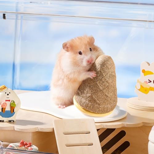 Cama Para Pequenos Animais - Cama De Cerâmica Para Hamster Com Almofada Refrescante - Almofada Cónic