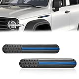 2Pcs USA American Metal Flag Auto Fender Emblem, American Flag Decal Emblem Sticker 3D US Car Decals