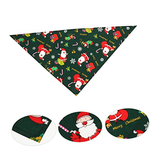 Mipcase 3 Pecas Toalha Triângulo Animal De Estimação Laços De Pescoço De Cachorro Babadores De Cacho