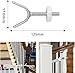 Y-förmiger Adapter Für Babygitter, Y Spindel zur Befestigung,Kindergitter and Treppengeländern,Erweiterung des Treppenschutzgitters,für Treppenschutzgitter für Babys und Haustiere (Weiß, 2 Stück)