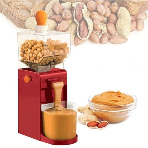 Máquina eléctrica de mantequilla de maní de 500 ml para uso doméstico, molinillo para cacahuetes, almendras, anacardos, avellanas y granos de cereales. Perfecto para untar nueces caseras.