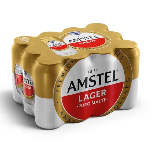 Amstel Cerveja Lager Lata 473ml Pack 12 Unidades