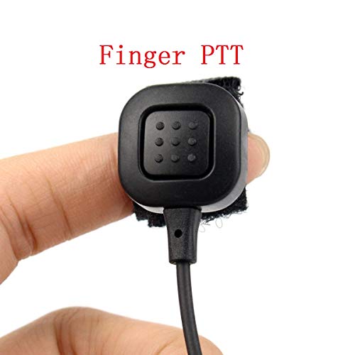 image for Retevis 2 Pin Throat Mic Walkie Talkie Earpiece Covert Acoustic Tube F
