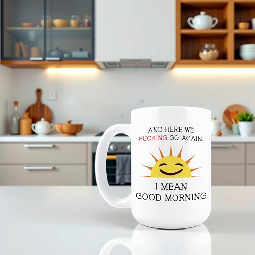 Taza de cerámica Hogg 15 oz con frase sarcástica miniatura 7