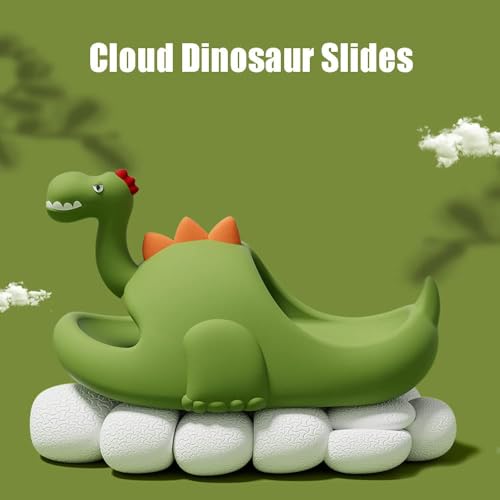 Dinosaur Slippers Sandals, Cute Dinosaur Pillow Slipper Cloud Slides Non-Slip Summer Slipper for Adult Kids3