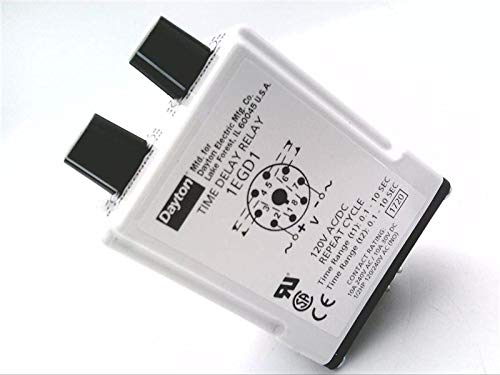 DAYTON 1EGD1 120VAC, Off 0.1-10SEC, Repeat Cycle, TIME DELAY Relay, 8PIN Socket, ON 0.1-10SEC