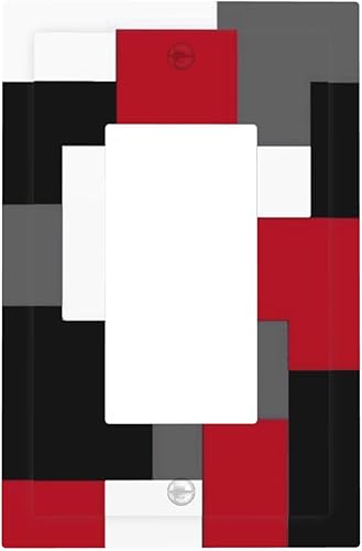 Miniatura 196 de Cubierta de Interruptor de Luz de Palanca de 1 Gang con Estampado de Bosque de Pinos Rústico Campestre, Cabaña Lodge Granero Bosque Forestal de