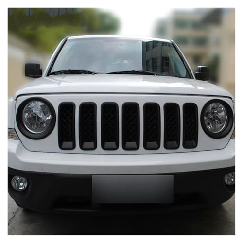 Rejilla malla delantera para Jeep Patriot 2011-2016, cubiertas de parrilla 4