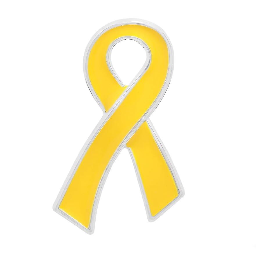 Childhood Cancer Awareness Wholesale Pack/Bulk Pins - Gold Ribbon/Butterfly Pins for Childhood Cancer Awareness - Perfect for Support Groups, Events, Gift-Giving and Fundraising