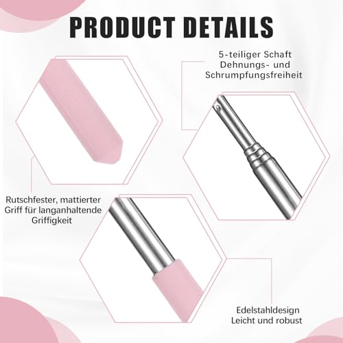 5 Stück Zeigestab Ausziehbar for Classroom, 68 Cm Zeigestab Finger Stick Einziehbarer Zeigestab, Zum Lesen, PräSentationen, Interaktives Klassenzimmer Classroom Grundausstattung (Farbe)