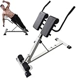 Banco de hiperextensión para entrenamiento de glúteos, isquiotibiales y espalda baja, silla romana ajustable para gimnasio en casa