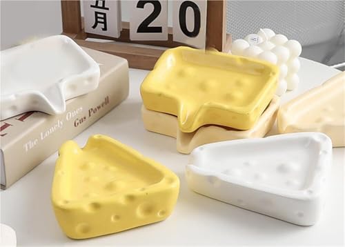 Porte-savon design fromage chic pour votre salle de bain beige - 6