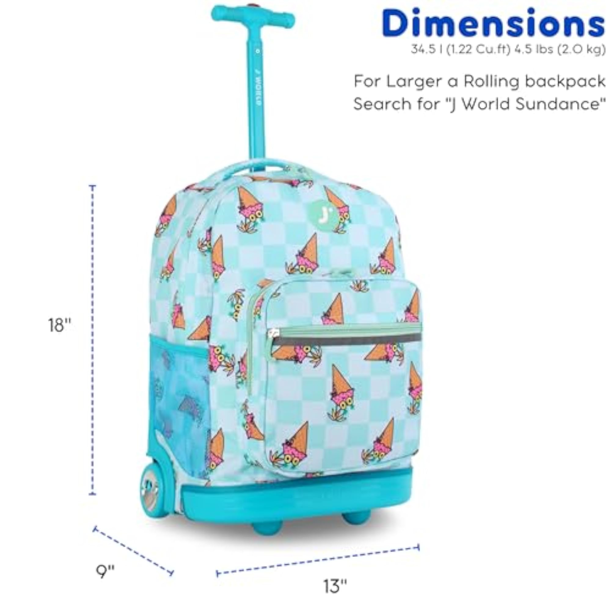 Unisex's Sunrise Rolling Backpack