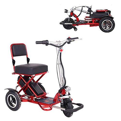 Preisvergleich Produktbild MZLJL Elektro-Rollstuhl, dreirädriges Durable Elektro-Rollstühle für Behinderte Ältere im Freien bequemen Ledersofa Rollstuhl, (48V 20A) Lithium-Batterie