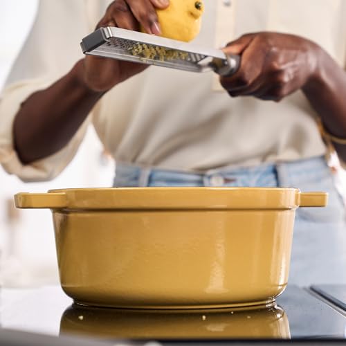 Image of Staub Cast Iron 4-qt Round Dutch Oven - Citron