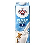 Bärenmarke fettarme H-Milch, 1,5% Fett, 1 Packung