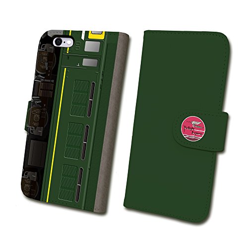 ダイビ 鉄道スマホケース No.1   JR西日本商品化許諾済 iPhone5/5s/SE tc-t-001-5 グリーン