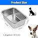 Ohtomber Stainless Steel 1.25 Gallons Large Dog Water Bowl, Metal Pet Dog Water & Food Bowl No Spilling, Outdoor Feeder Dish Plate for Cat, Big, Extra Large Pet