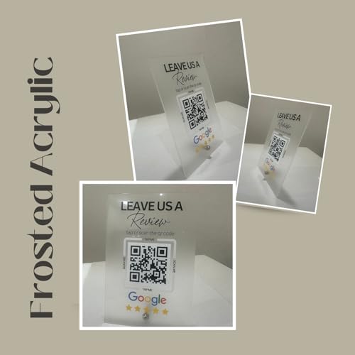 tinydabba Premium Frosted NFC & QR Code Review Standee – 4x6 Inches by tinydabba - 2
