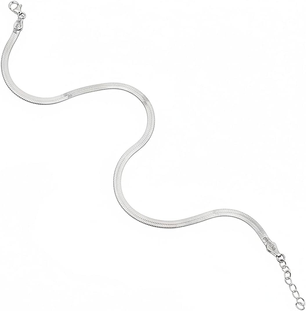 Pure 925 Sterling Silver Anklet for Women | Adjustable Silver Anklet | Single Piece | Hallmarked Real Silver Jewellery