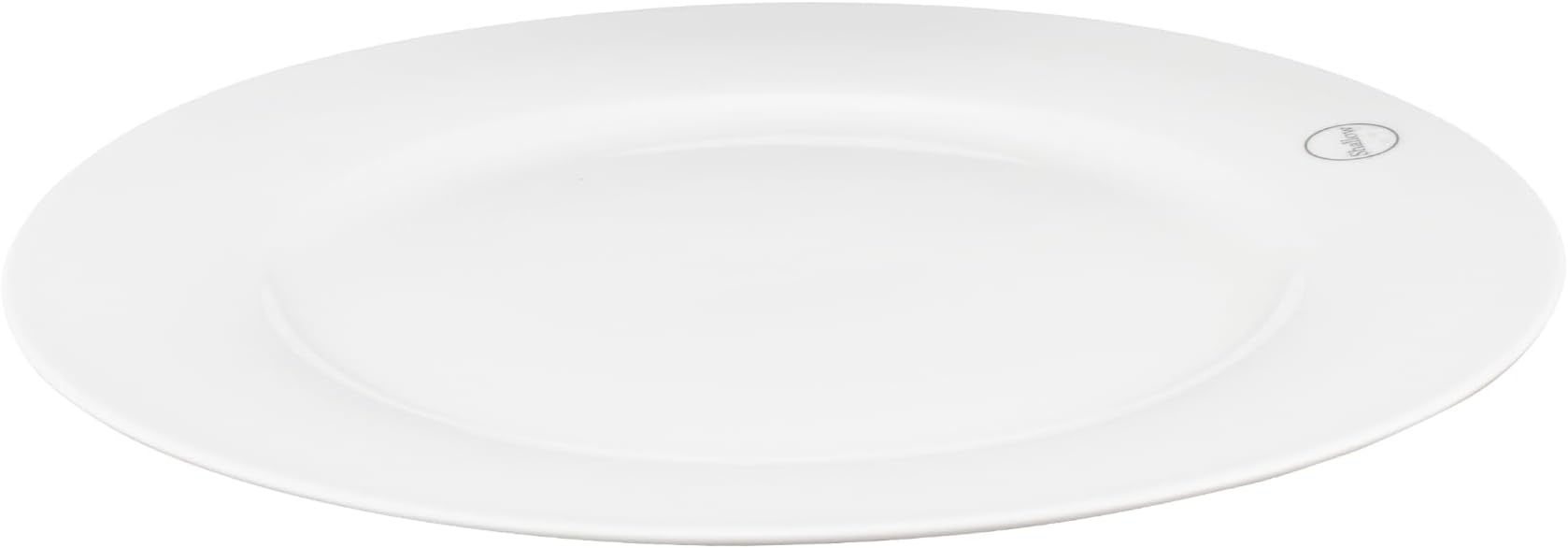 Shallow 20cm Porcelain Dessert Plate, White, 20 cm, TS-WH-11