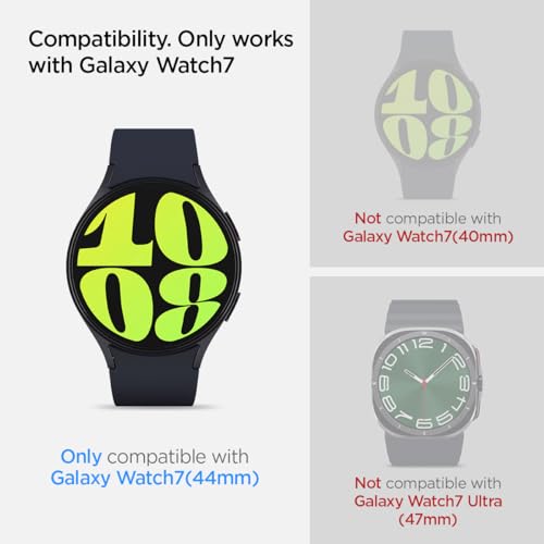 Image of Spigen Glas.tR EZ Fit Tempered Glass Screen Protector Guard for Galaxy Watch 7 (44mm) [2 Pack]