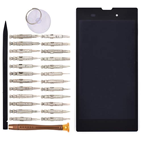 Image of LCD Screen Display with Digitizer Touch Panel Without Bezel Frame Compatible with Sony Xperia T3 D5102(Black)