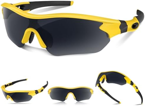 Óculos de sol esportivos polarizados para homens mulheres jovens ...