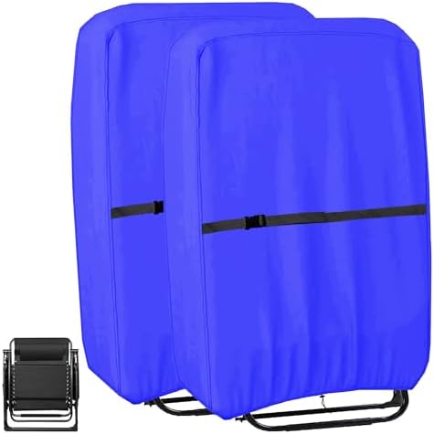Outdoor Zero Gravity Folding Chair Cover 600D Waterproof Patio Foldable Lawn Lounger Recliner Chair Covers Patio Furniture Covers - 2 Pack 28