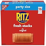 RITZ Fresh Stacks Original Crackers, Party Size, Travel Snacks, 23.7 oz (16 Multi Snack Packs)