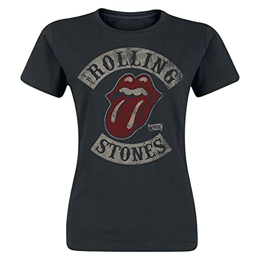 Rolling Stones The 1978 Mujer Camiseta Negro L 100% algodón Regular