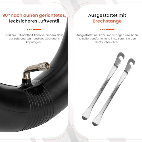 D8L 10x2.5 Ersatz-Innenschläuche mit 90 Grad für Nanrobot D4 Plus D6+ Gotrax Gmax Ultra Mantis 10 Pro SE Kugoo M4 Zero 10X VSETT Scooter 2PCS