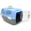 YML Small Plastic Carrier Crate for Small Animals, Blue