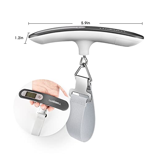 Digital Luggage Scale Vacation Travel Essentials Accessories Gifts for Traveler Portable Suitcase Handheld Weight Scale 110 lbs Hanging Baggage Travel Must Haves