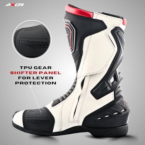 Image of Axor Slipstream PRO Riding Boots Black White Red UK10