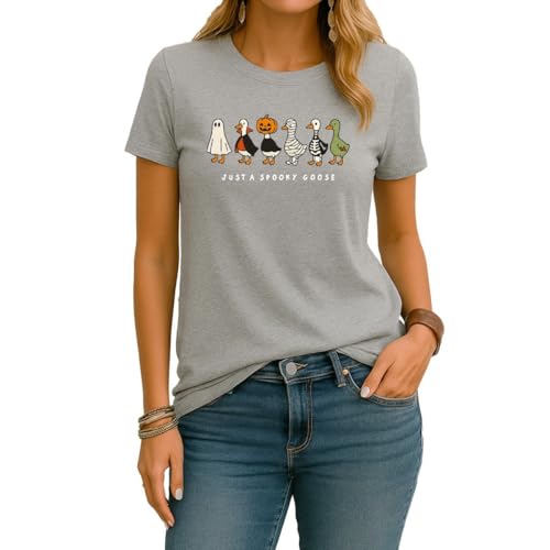 Just a Spooky Goose Gans | Disfraz de Halloween para mujer, gris, M