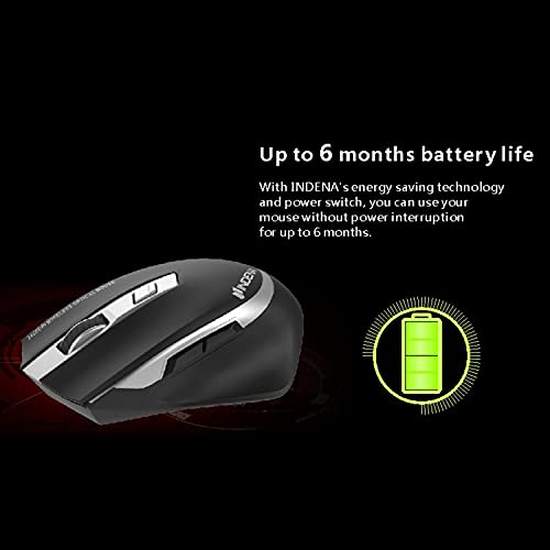 Image of G-530 2.4GHz Wireless Optical Mouse Compatible with Windows, Mac, Chromebook /PC /Laptop, Multicolor