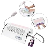 4 IN 1 Multi-functional Electric Nail Drill Machine Nail File Drill Pen Kit Nail Art Dust Suction Collector, 54W Nail Dryer Lamp Nail Gel Polish Art Tools for Acrylic Gel Nails(US Plug)