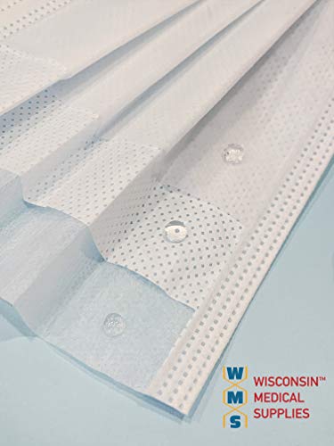 WMS Small Ear Loop Youth Face Masks, Wisconsin Medical Supplies, MADE IN USA, 4 Pack